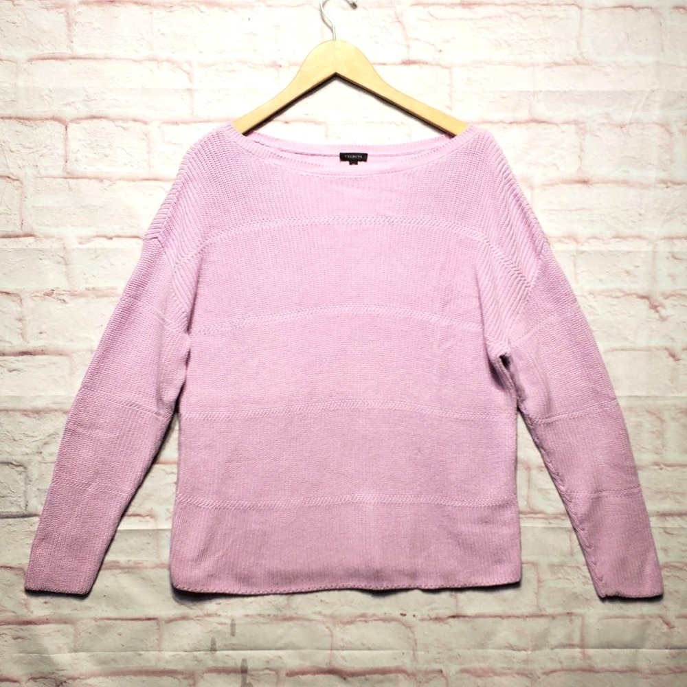 Talbots Sweater Womens XL Purple 100% Pima Cotton Knit Pullover Preppy Feminine‎